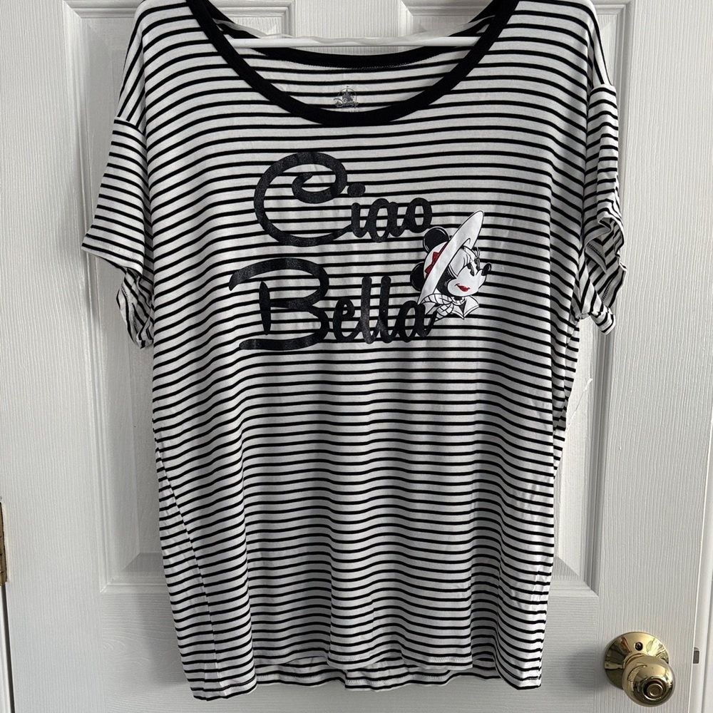 Striped Minnie Mouse Ciao Bella T-Shirt